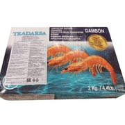 Лангустины L2, размер 21-30, с головой, коробка 2 кг