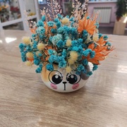 Композиция в керамическом кашпо