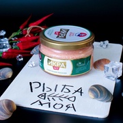 Икра мойвы с копченым лососем Санта Бремор 180 г