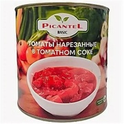 Томаты нарезанные в томатном соке 2.95 (сухой вес 1.77) PICANTEL BASIC