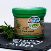 Риет лососевый с каперсами и укропом Меридиан, 100 гр
