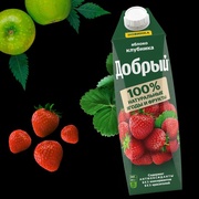 Сок Добрый клубника-яблрко, 1 л