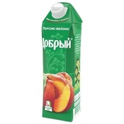 Сок Добрый персик-яблоко, 1 л