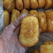 Крокетоны картофельные с ветчиной и грибами