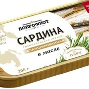 Сардина (иваси) в масле, Доброфлот, 200 г