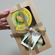 Подарочный набор "Скраб для тела Манго + Фигурное мыло"