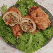 Рулетики из куринной грудки