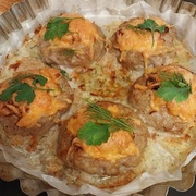 Мясная ватрушка с грибами и сыром 1шт