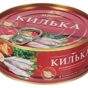Килька в томатном соусе За Родину, 240 гр