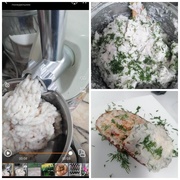 Намазка из домашнего сала с чесноком  и укропом
