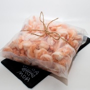 Креветка очищенная на хвосте 31-40 крупная СУХОЙ заморозки КРАСНАЯ