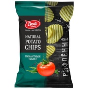 Чипсы Натуральная картошка "Пикантный томат", ТМ "Bruto", 130 гр