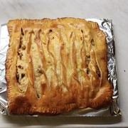 Пирог курица с грибами