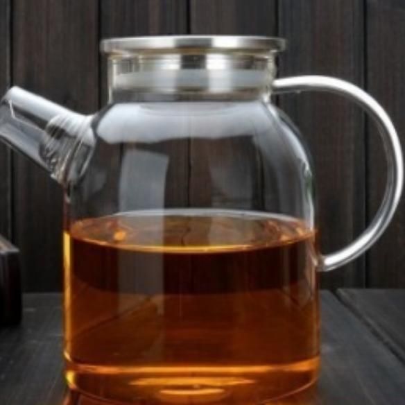 Чайник для варки термостекло 1800 мл металич крышка 