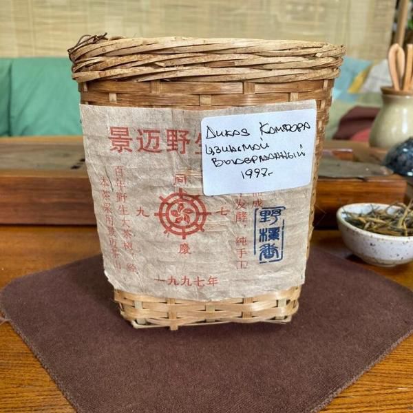 Шу пуэр дикая камфора головы 1997год чайная промышленность Синьцзе 