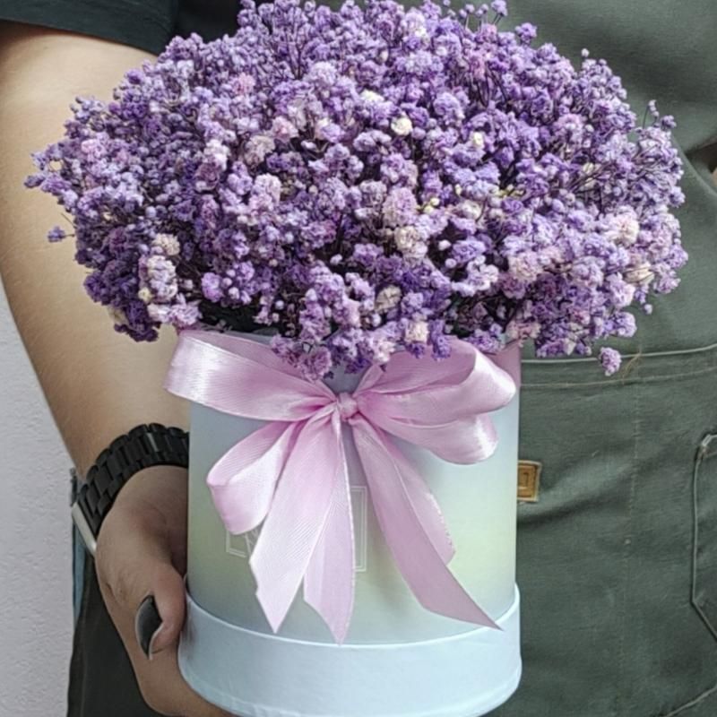 Композиция в шляпной коробочке 