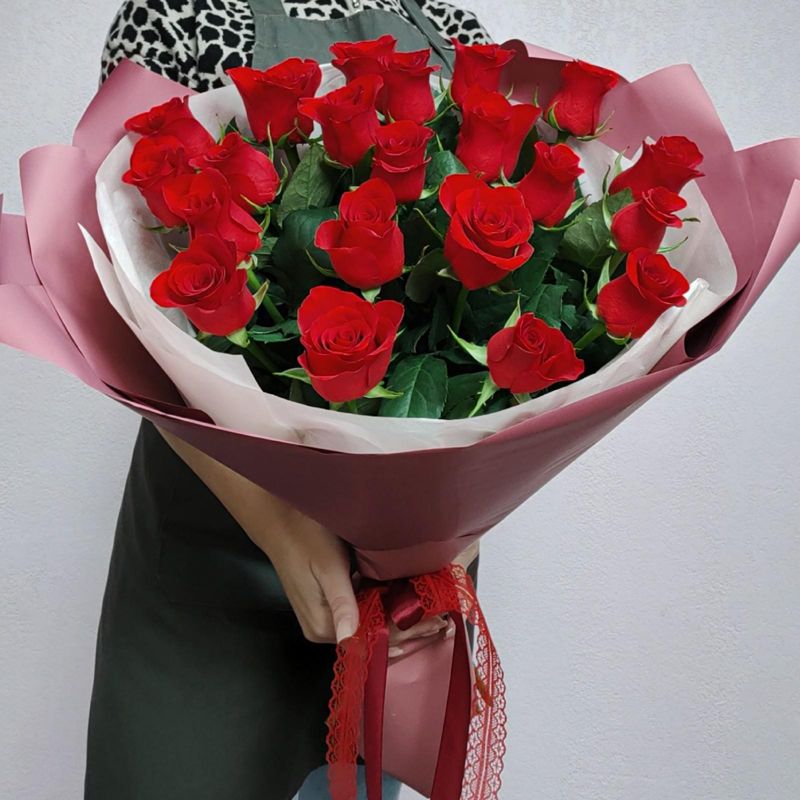 Букет из 21 розы 