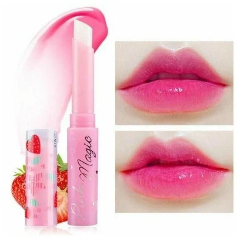 Проявляющаяся помада-бальзам для губ "Клубничная магия" Mistine 