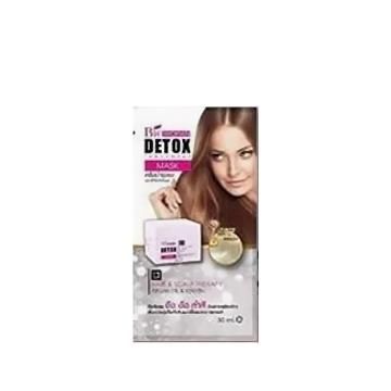 Маска-детокс для волос с Бамбуковым углëм, Аргановым маслом и Кератином Biowoman 