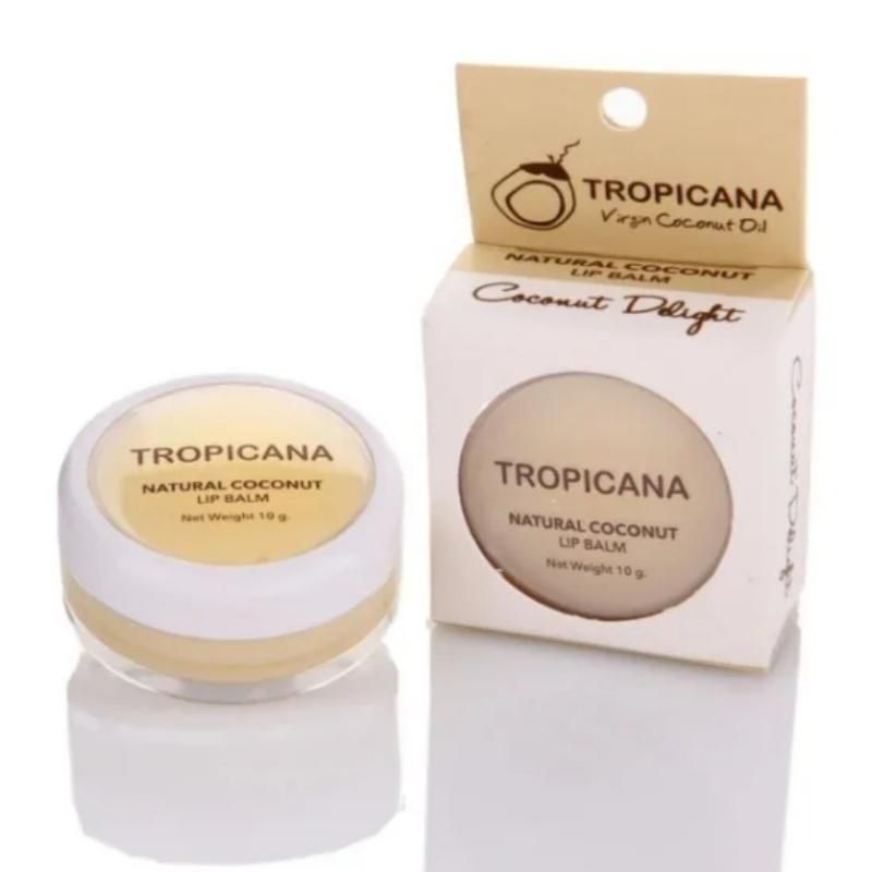 Бальзам для губ на основе кокосового масла "Блеск Кокоса" Tropicana 