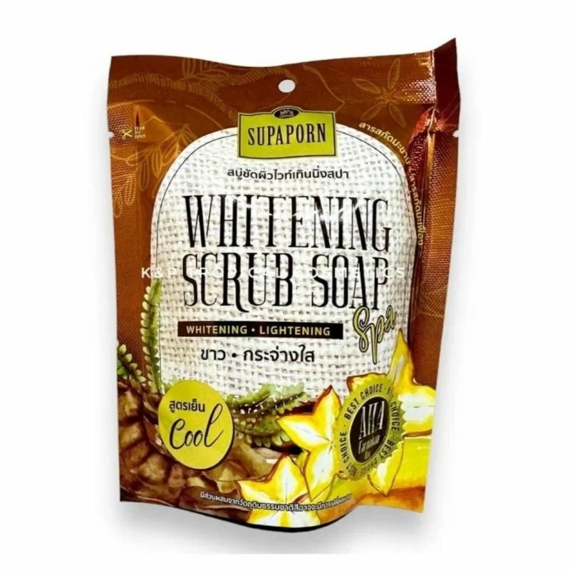 Спа-мыло в мешочке из люфы "Тамаринд и Карамбола" Supaporn 