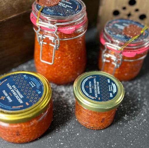Икра горбуши, стекло, 100 гр 