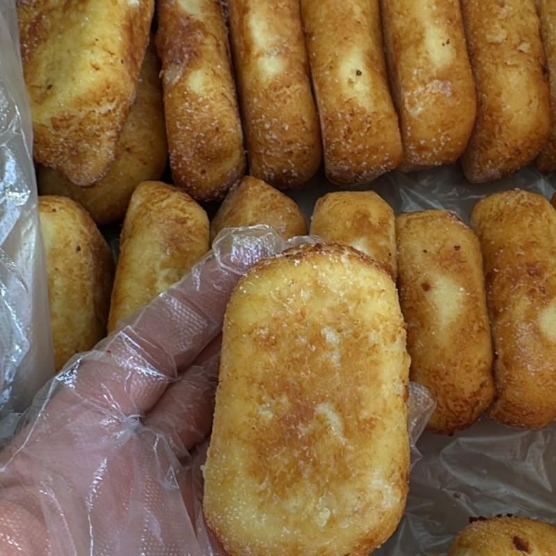 Крокетоны картофельные с ветчиной,сыром и грибами 