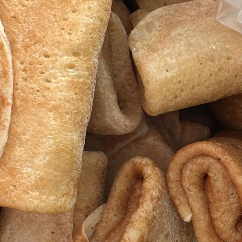 Блинчики с абрикосом и персиком 
