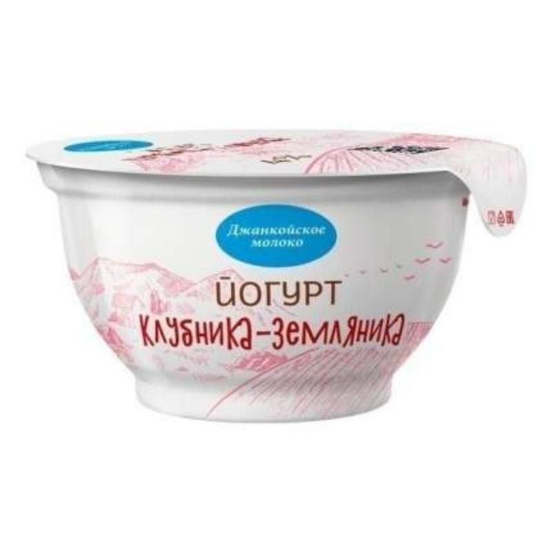 Йогурт Джанкой клубника-земляника 4% 140 гр 