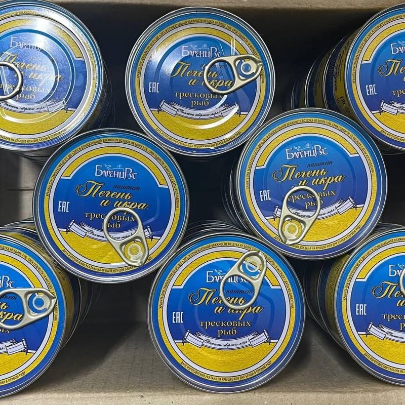 ПЕЧЕНЬ+ИКРА ТРЕСКИ 185ГР 