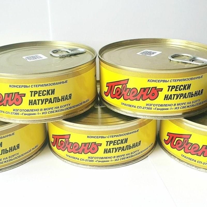 ПЕЧЕНЬ ТРЕСКИ НАТУРАЛЬНАЯ 230гр 