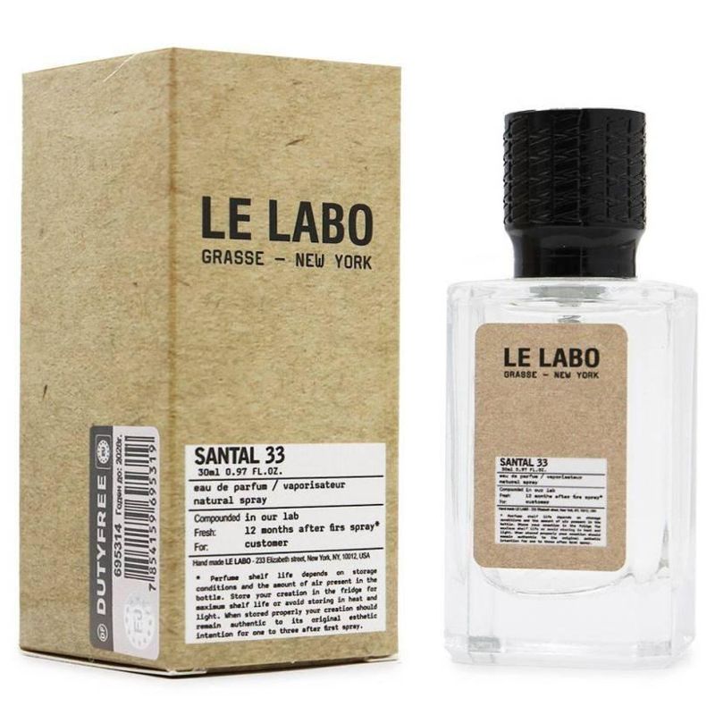 Мини-парфюм 30 ml ОАЭ Le Labo Santal 33 