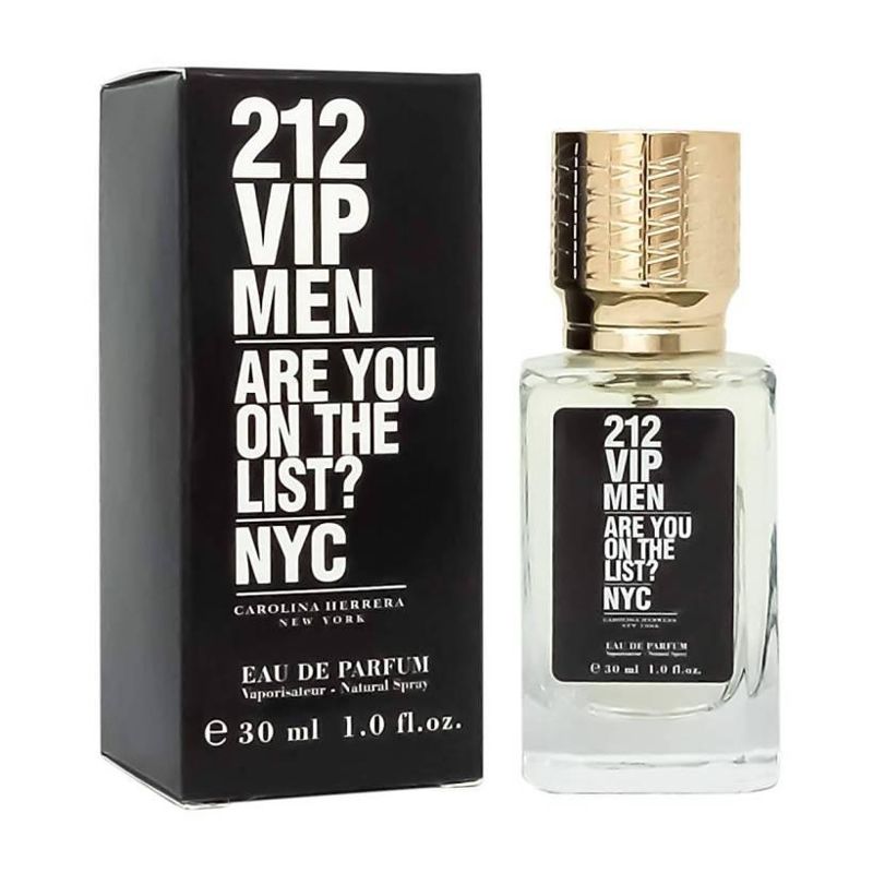 Мини-парфюм 30 мл ОАЭ Carolina Herrera 212 VIP Men 