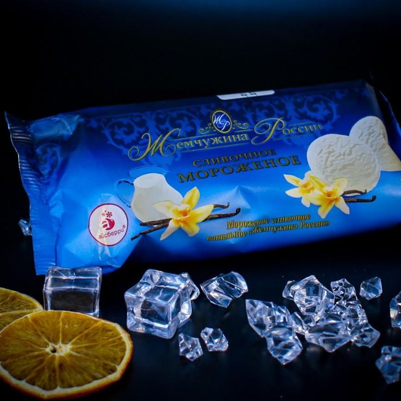 Мороженое Жемчужина России брикет сливочный 