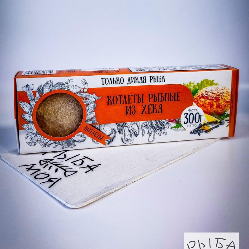 Котлеты рыбные из хека в панировке, 300 гр 