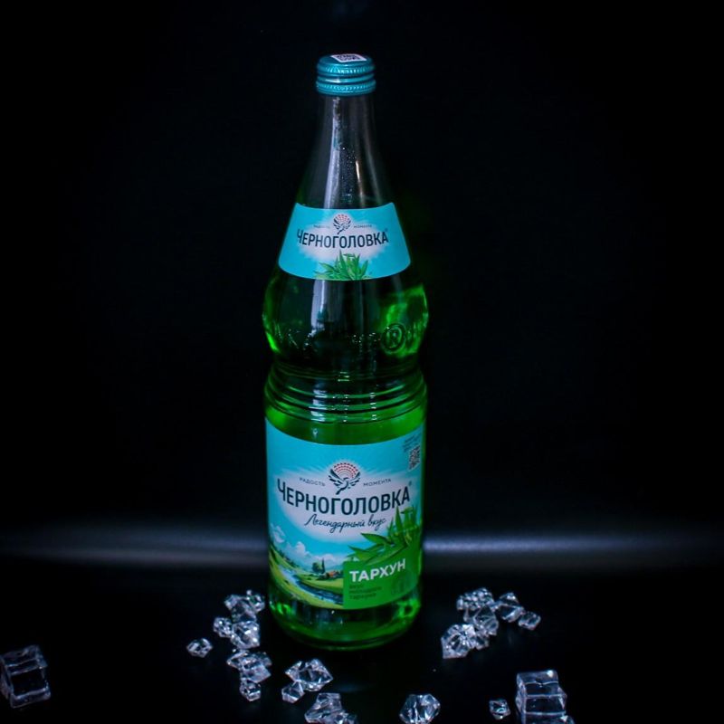 Вода Черноголовка Тархун, стекло, 1 л 