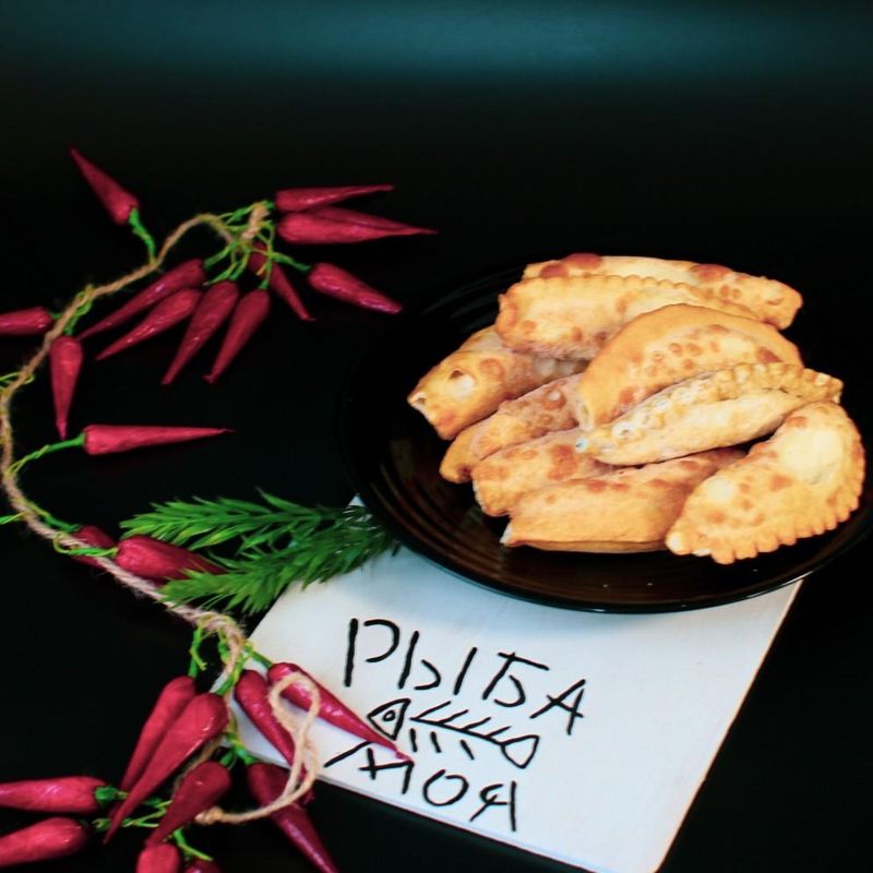 Чебуреки с курицей 