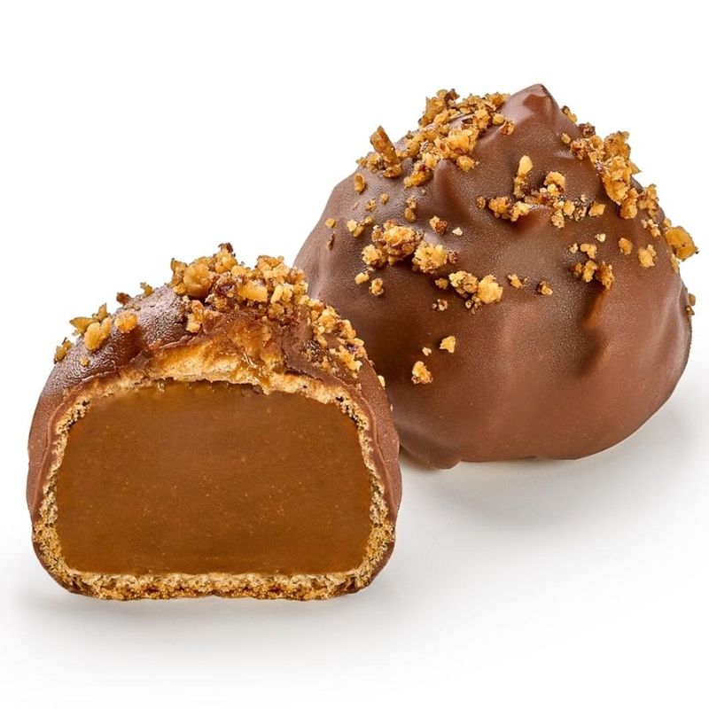 Профитроль с варёной сгущёнкой Вкус детства! 640гр. (40гр.×16шт.) 