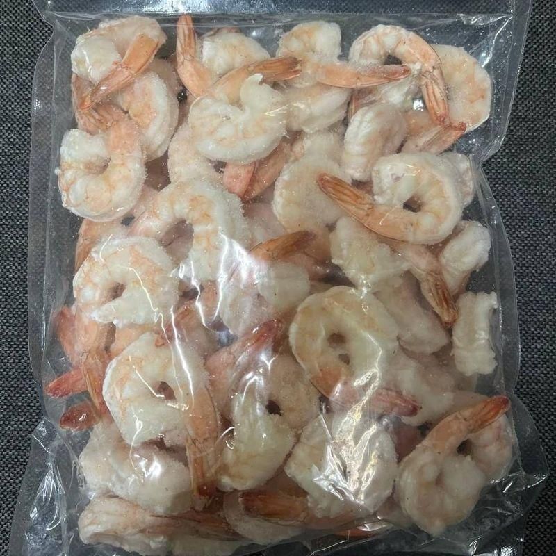Креветка очищенная на хвосте 31-40 крупная СУХОЙ заморозки 