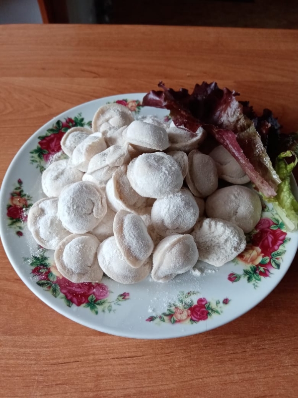 пельмени домашние ручной лепки (свинина/говядина) 