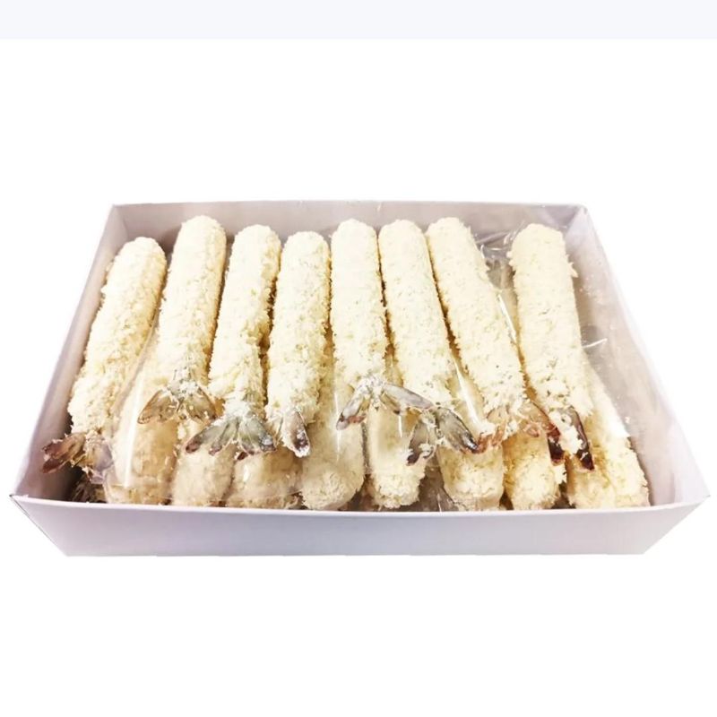 Креветка в панировке Torpedo с хвостом, Вьетнам, 18-22 г, объем коробки 1 кг 