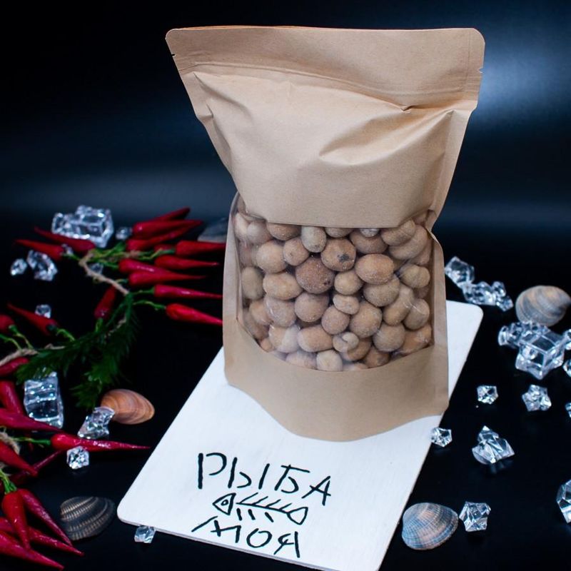 Арахис в глазури со вкусом холодец с хреном, вес 500 гр 