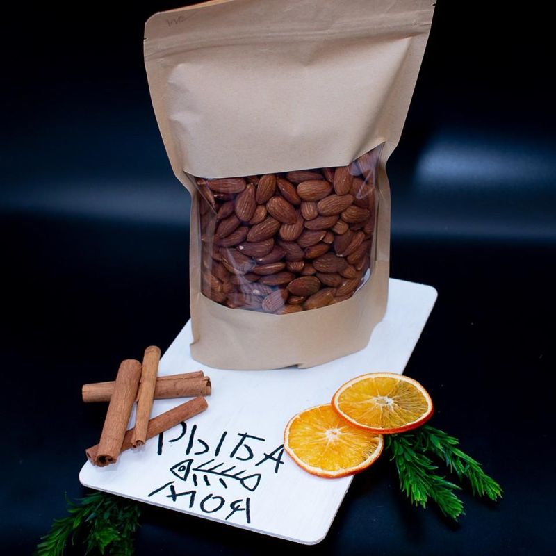 Миндаль жареный, вес 500 гр 