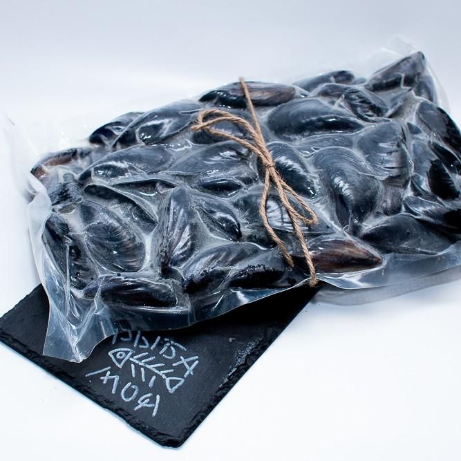 Мидии в голубых раковинах, размер 40/60, Чили 