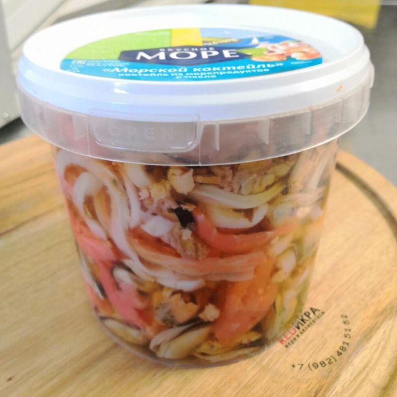 Морской коктейль в масле 1 кг Вкусное море 