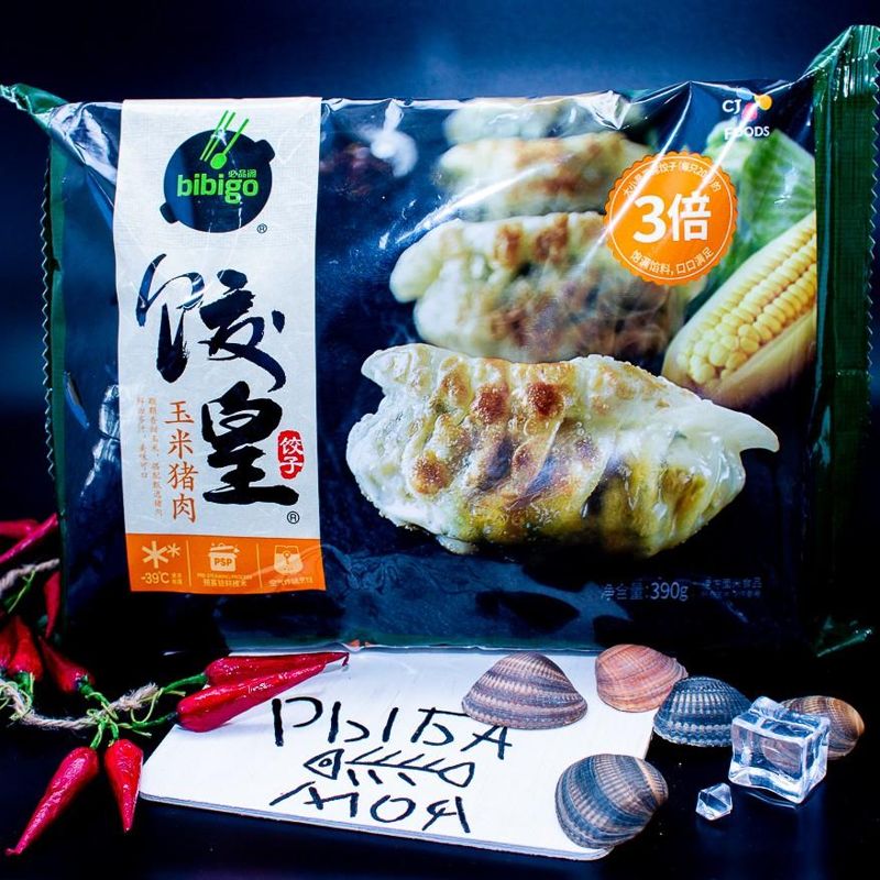 Дамплинги кинг сайз со свининой и кукурузой, 390 гр 