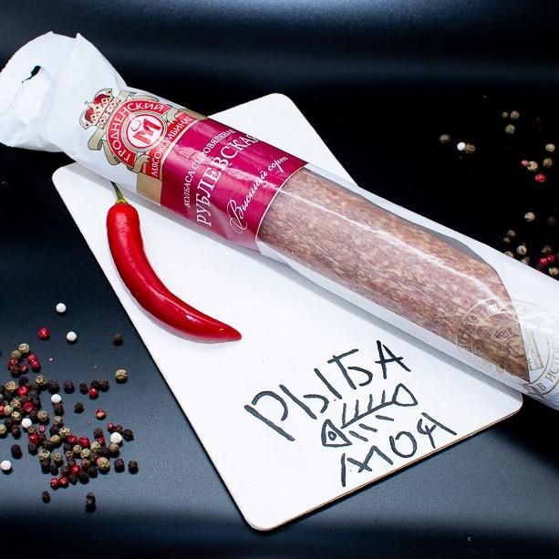 Колбаса Рублевская особая, сыровяленая, в/с, Белоруссия Гродно 