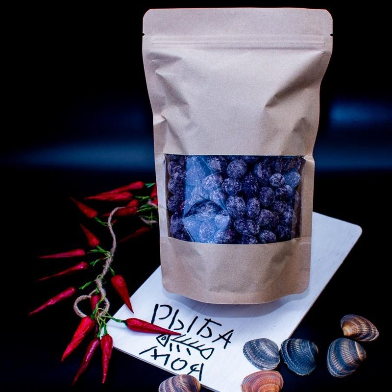 Арахис в глазури со вкусом морского гребешка, 500 грамм 