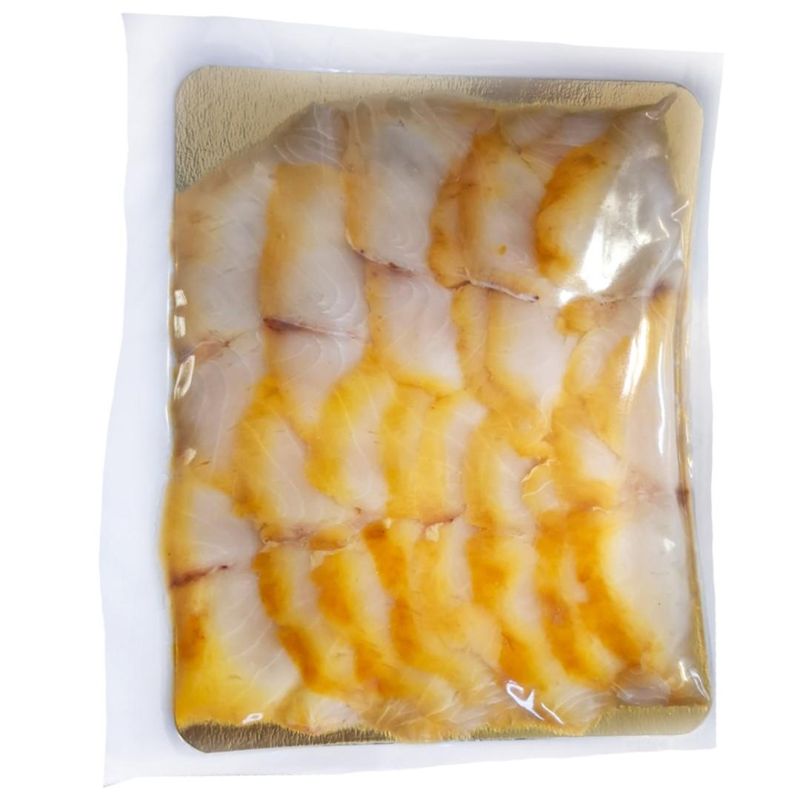 Масляная рыба филе подкопченое слабосоленое нарезка, 500 гр 