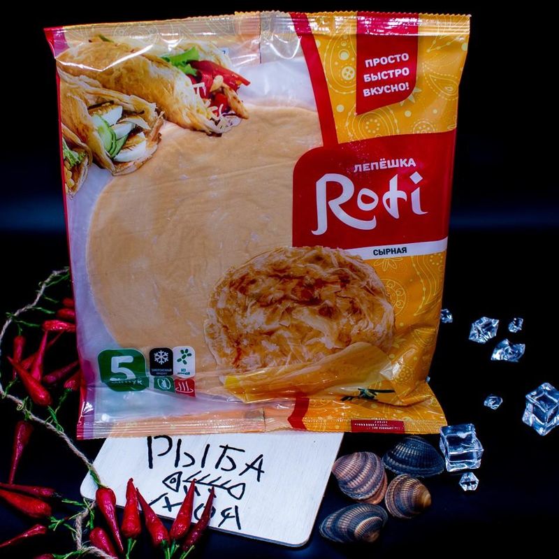 Лепешка Роти сырная, 90 г ×5шт 
